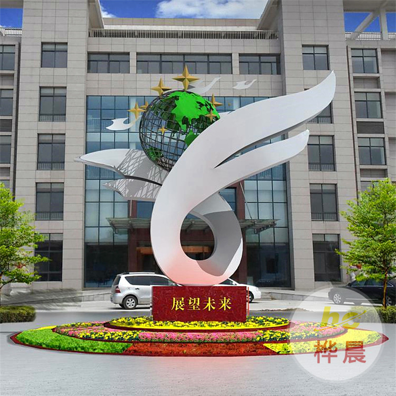 戶外城市金屬不銹鋼雕塑大型金屬鏡面廣場(chǎng)景觀擺件雕塑