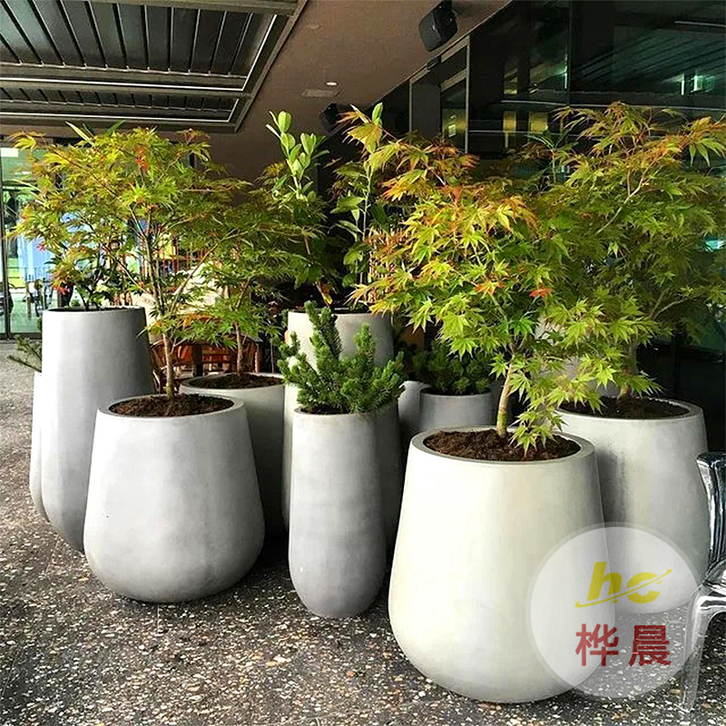 廠家定制玻璃鋼高速公路花箱戶外壁掛式花盆河岸綠化種植槽