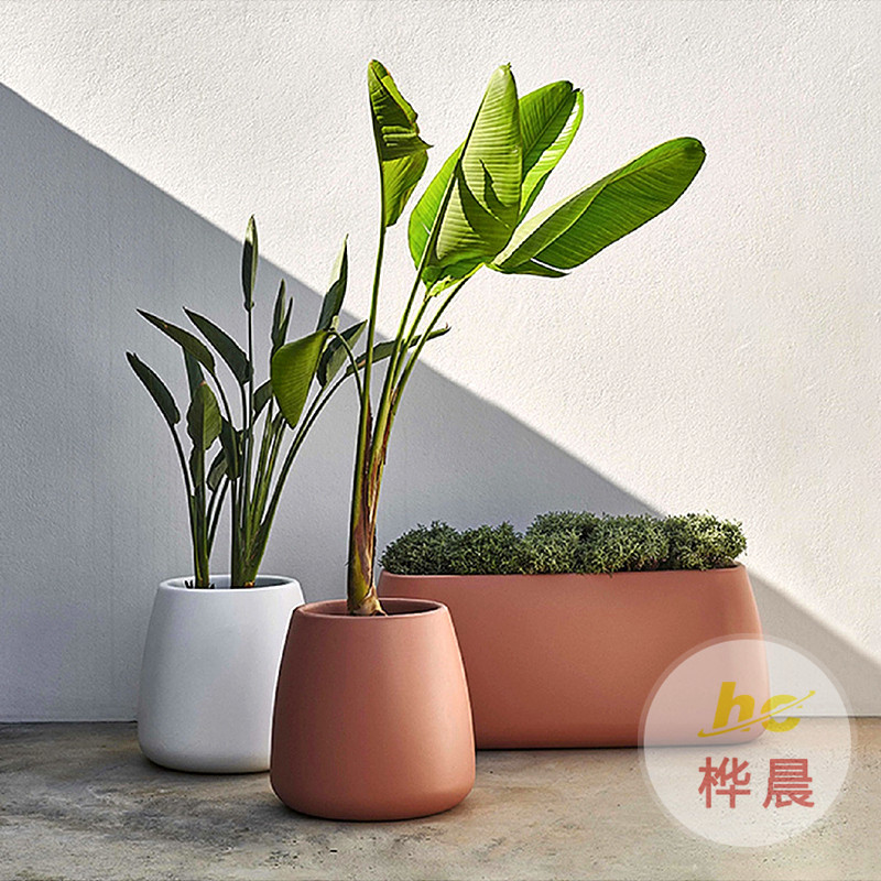 玻璃鋼花盆商場(chǎng)酒店售樓處花缽商業(yè)廣場(chǎng)花箱戶外創(chuàng)意花壇大號(hào)花器