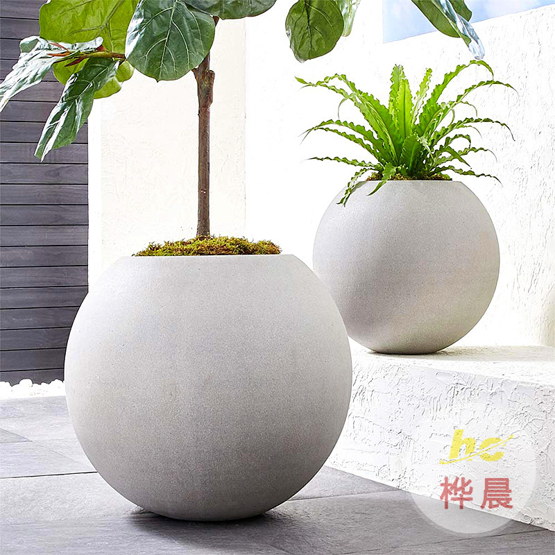 樹叉造型花盆組合商場(chǎng)美陳落地大花器售樓部庭院廣場(chǎng)道路種植花箱