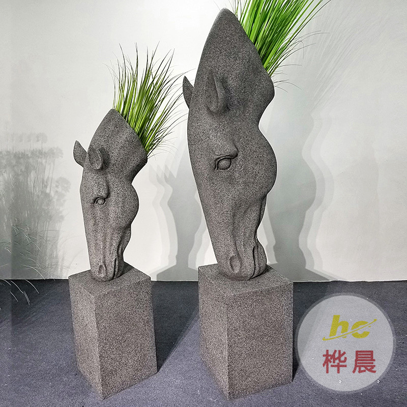 玻璃鋼卡通綿羊花盆雕塑戶外花園動(dòng)物擺件幼兒園庭院園林歡迎裝飾