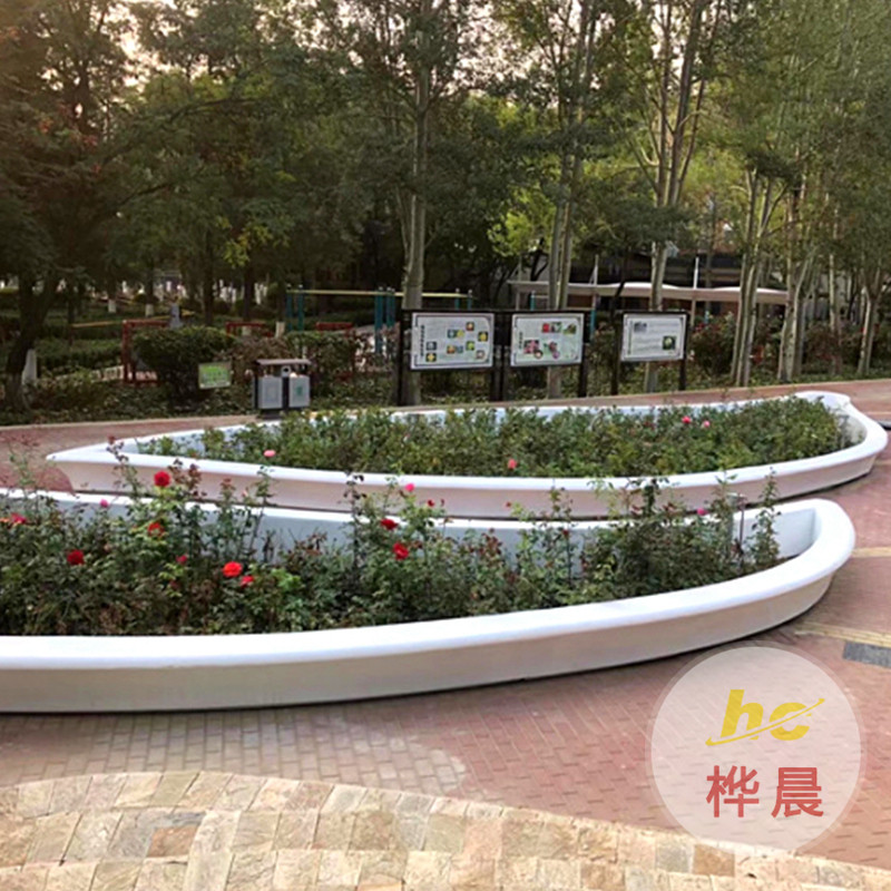 玻璃鋼樹池座椅室外公園圓形拼裝座椅商業(yè)街美陳景觀玻璃鋼坐凳