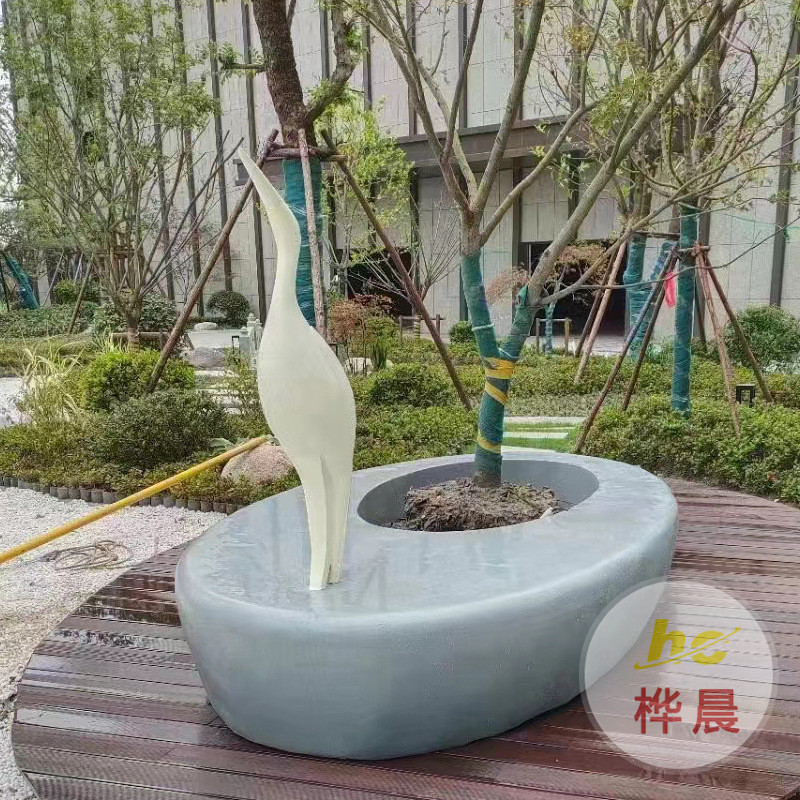 外貿(mào)花壇坐凳玻璃鋼廣場樹池異形戶外座椅園林景觀混凝土休閑椅